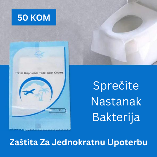 Jednokratne higijenske navlake za WC šolju - Set od 50 komada - BESPLATNA POŠTARINA