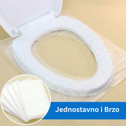 Jednokratne higijenske navlake za WC šolju - Set od 50 komada - BESPLATNA POŠTARINA