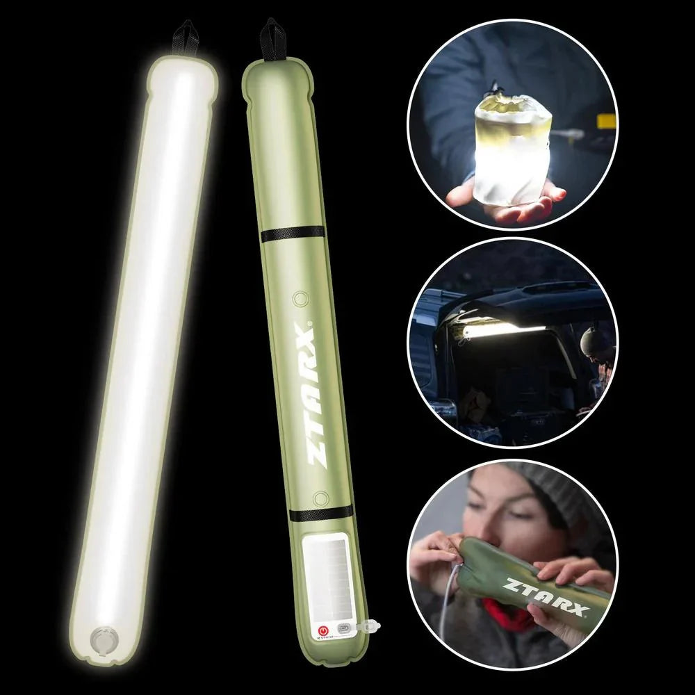 LED lampa za kampovanje sa dva načina punjenja - solar + USB - BESPLATNA POŠTARINA