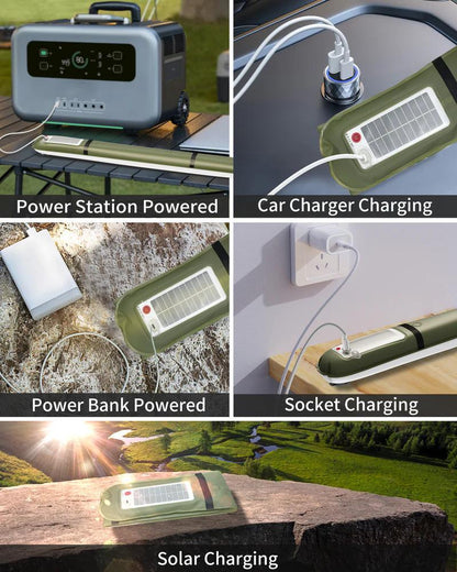LED lampa za kampovanje sa dva načina punjenja - solar + USB - BESPLATNA POŠTARINA