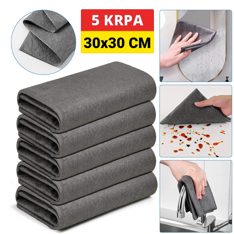 Mikrofiber krpe za savršeno čišćenje – 5 komada - BESPLATNA POŠTARINA