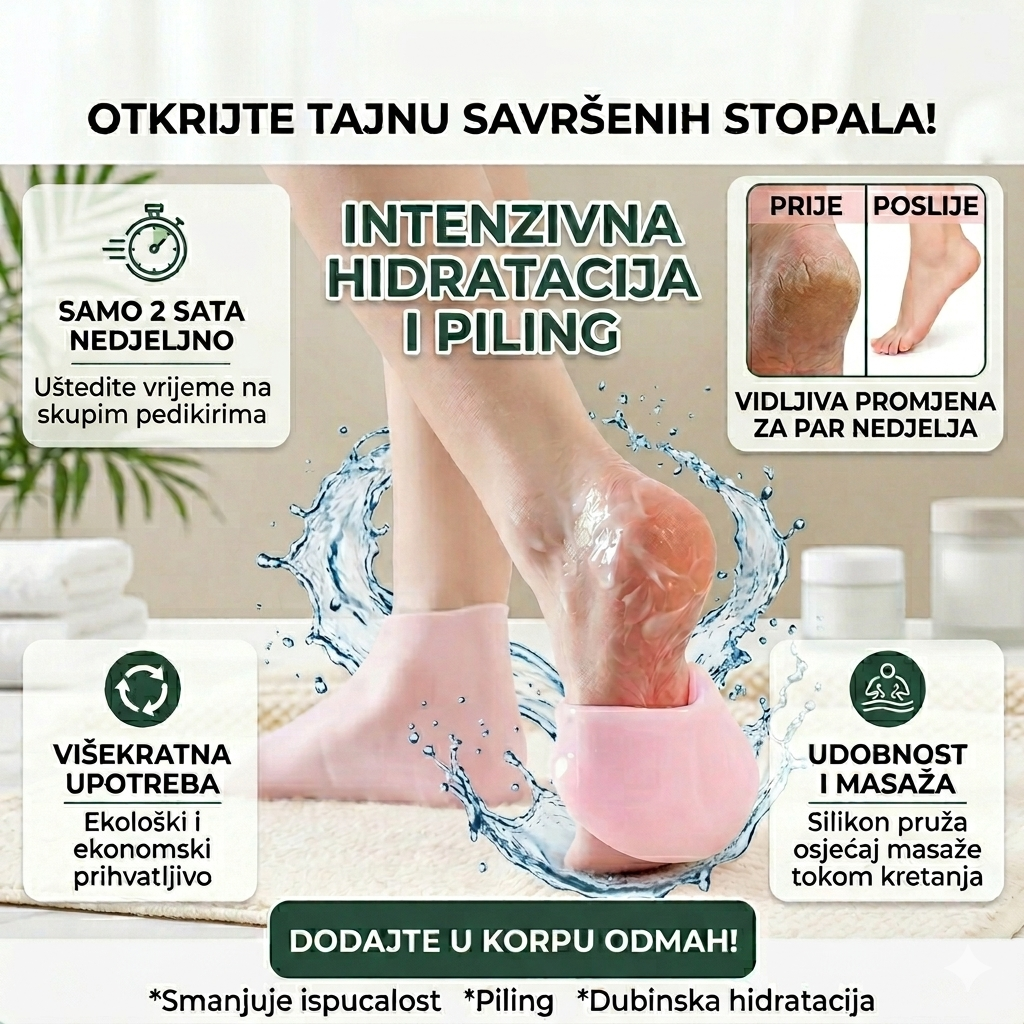 Magične Silikonske Čarape Za Stopala - BESPLATNA POŠTARINA