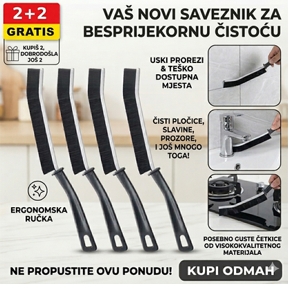 Četke za uske i teško dostupne površine (4 kom) - BESPLATNA POŠTARINA