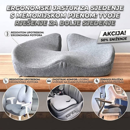 Premium jastuk za sjedenje od memorijske pjene - BESPLATNA POŠTARINA