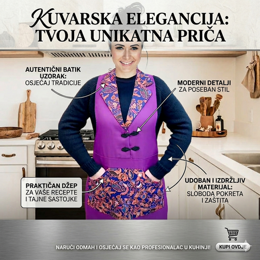 Elegantna cvjetna kecelja za kuhanje bez nereda - BESPLATNA POŠTARINA