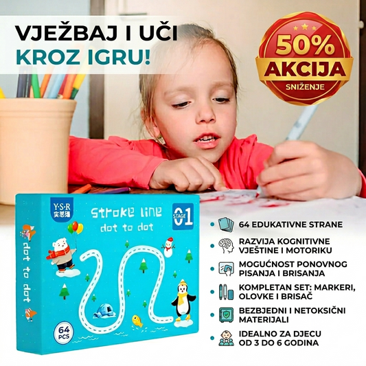 Kreativna edukativna knjiga – crtanje i logički izazovi - BESPLATNA POŠTARINA