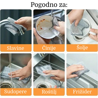 Abrazivne kuhinjske krpe (set 6 kom) - BESPLATNA POŠTARINA