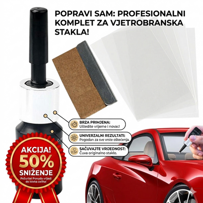 Komplet za popravku vjetrobranskog stakla - BESPLATNA POŠTARINA