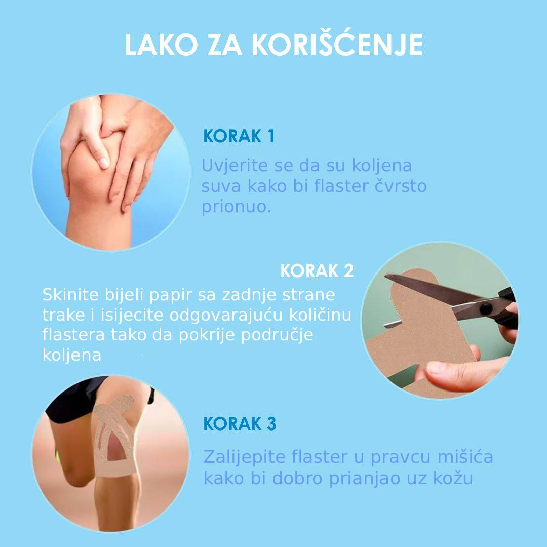 Set od 10 traka za koljeno – poboljšava stabilnost i pokretljivost - BESPLATNA POŠTARINA