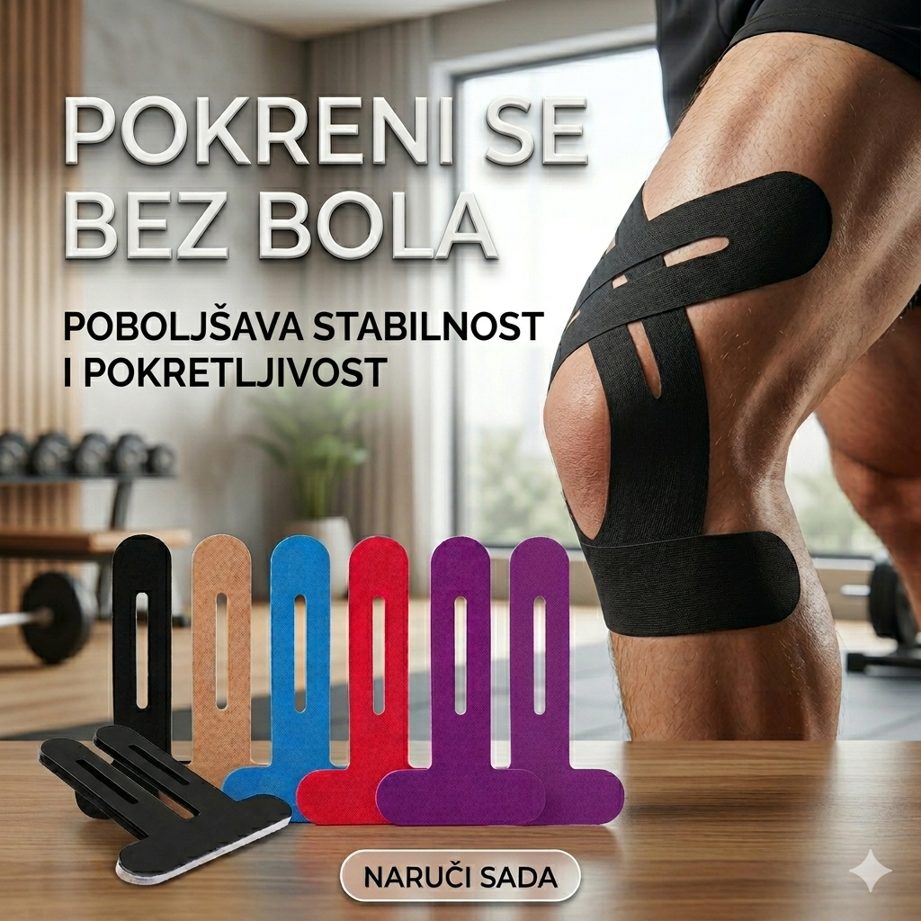 Set od 10 traka za koljeno – poboljšava stabilnost i pokretljivost - BESPLATNA POŠTARINA
