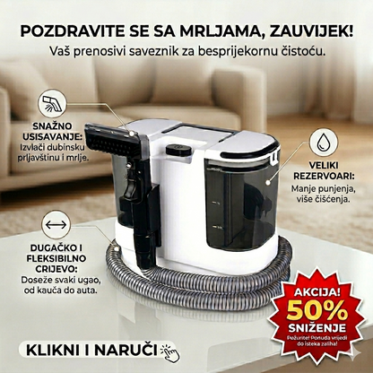 Moćan prenosivi usisivač za mrlje i dubinsko pranje - Top Ponuda - BESPLATNA POŠTARINA